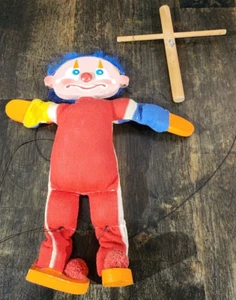 Vintage Clown Marionette String Puppet Doll See Description - Picture 1 of 6