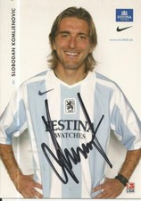 Slobodan Komljenovic - 1860 Munich - 2005/2006 season - autograph card 