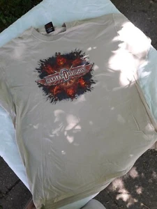 Harley Davidson Urbana Illinois Biker Motorcycle Graphic T Shirt Sz 2XL - Picture 1 of 4