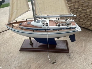 Anaconda NRV KDY Yacht, Wooden Yacht Model, Wooden Sailing Boat, Racing Yacht, - Picture 1 of 7