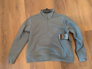 RIDGECUT TOUGHWEAR Pullover Size L Zip 1/4 ZIP Womens Long Sleeve Gray - Picture 1 of 1