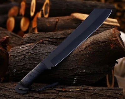 ЗАКАЗ РУЧНОЙ РАБОТЫ ИЗ УГЛЕРОДИСТОЙ СТАЛИ ОХОТЫ МАЧЕТЕ НОЖ КЕМПИНГ ВЫЖИВАНИЯ С НОЖНАМИ - Изображение 1 из 2