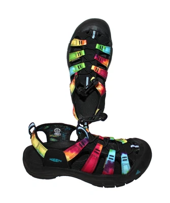 Sandalias retro Keen Newport para mujer 7,5 tie dye multicolor agua senderismo zapato Foto 1 de 4