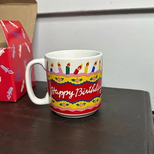 NIB Happy Birthday Singing Musical Ceramic Mug - Picture 1 of 15