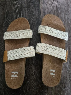 Sandalias de corcho BILLABONG sin cordones Boho Beach Resortwear talla 8,5 Foto 1 de 4