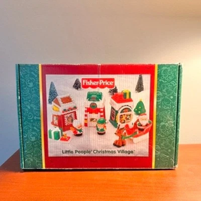 Juego completo vintage Fisher Price Little People Christmas Village 2002 Foto 1 de 4