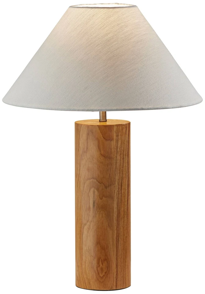 Lámpara de Mesa Columna Madera Roble Natural Moderna Adesso Martin 25 1/2" Foto 1 de 1