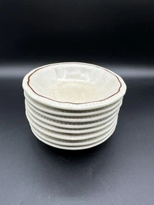 8 Vintage KENSINGTON STAFFORDSHIRE IRONSTONE ENGLAND Small Fruit Dessert (IY) - Picture 1 of 17