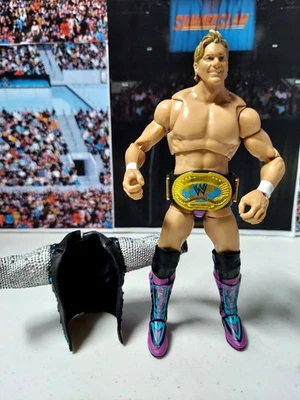 Chris Jericho personalizado WWE elite Ultimate Edition con cinturón ic y chaqueta. Foto 1 de 4