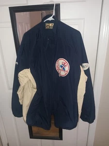 VTG New York Yankees Majestic Cooperstown Collection Fleece Dugout Jacket 2XL - Picture 1 of 7