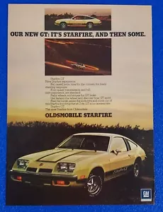 1975 OLDSMOBILE STARFIRE GT 4-SPEED ORIGINAL COLOR PRINT AD FREE SHIPPING OLDS - Picture 1 of 1