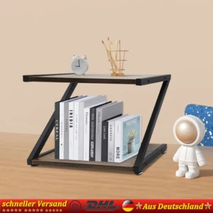 2-Ebenen Druckerständer Druckertisch Druckerschrank Büro Ablagen Lagerregal - Photo 1/15