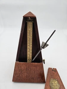 Vintage Working Maelzel Seth Thomas Wood Metronome Excellent condition! - Picture 1 of 12
