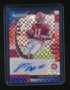 HENRY RUGGS III 2020 PANINI PRIZM DRAFT PICKS RC AUTO PRIZMS RED WHITE BLUE #/99 - Picture 1 of 2
