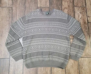 Vintage Aigle Men's Grey Flecked Wool Blend Sweater Jumper - Size XLarge Y2k - Picture 1 of 5
