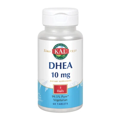 KAL DHEA 10 mg | 99,5% puro y micronizado | Equilibrio saludable y apoyo para el envejecimiento Foto 1 de 4