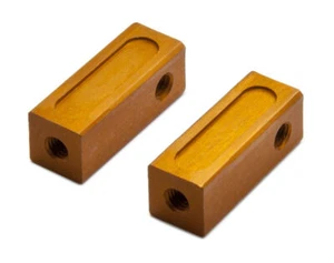 PrecisionGeek - Orange Aluminum Servo Stays for Tamiya 53596 (Short) - Picture 1 of 2