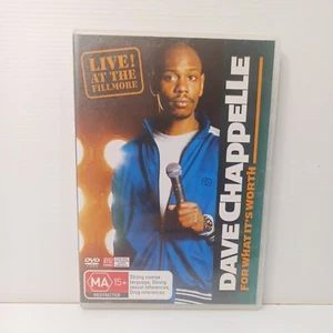 Dave Chappelle - For What It's Worth (DVD) Stand Up Comedy Comedian Fillmore - Picture 1 of 12