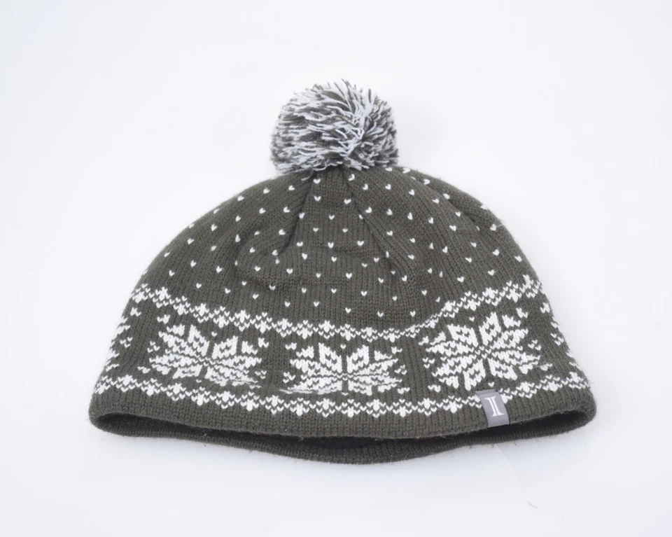 Gorro de mezcla de lana para hombre verde oliva pluma flecha forrado en vellón Foto 1 de 4