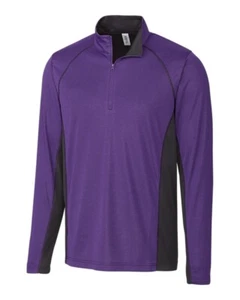Clique by Cutter & Buck Ice Pique Colorblock Mens 1/2 Zip Tech TOP  SZ: 3XL 3X - Picture 1 of 4