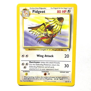 Juego de cartas coleccionables Pokémon Pidgeot LP regular raro colección legendaria 33/110 ver fotos - Imagen 1 de 2