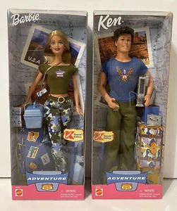 2002 ADVENTURE ROUTE 66 BARBIE & KEN Dolls Kmart Special Edition NEW (Lot of 2) - Picture 1 of 21