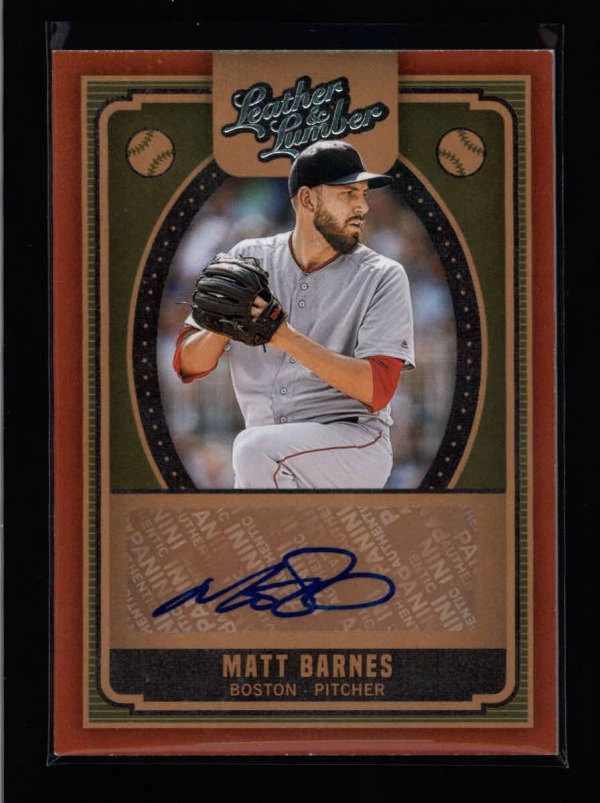 MATT BARNES 2019 PANINI LEATHER & LUMBER AUTOGRAPH AUTO AX3789 - Image 1 of 1