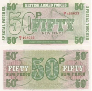 British Armed Forces - 50 N. Pence 1972 UNC 6th. Ser. M49 Lemberg-Zp - Picture 1 of 1