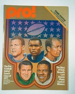 Los Angeles Rams vs Philadelphia Eagles game program. Aug 13, 1977 - Picture 1 of 6