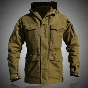 Chaqueta táctica informal del ejército M65 rompevientos al aire libre para hombre abrigo militar con capucha - Imagen 1 de 28