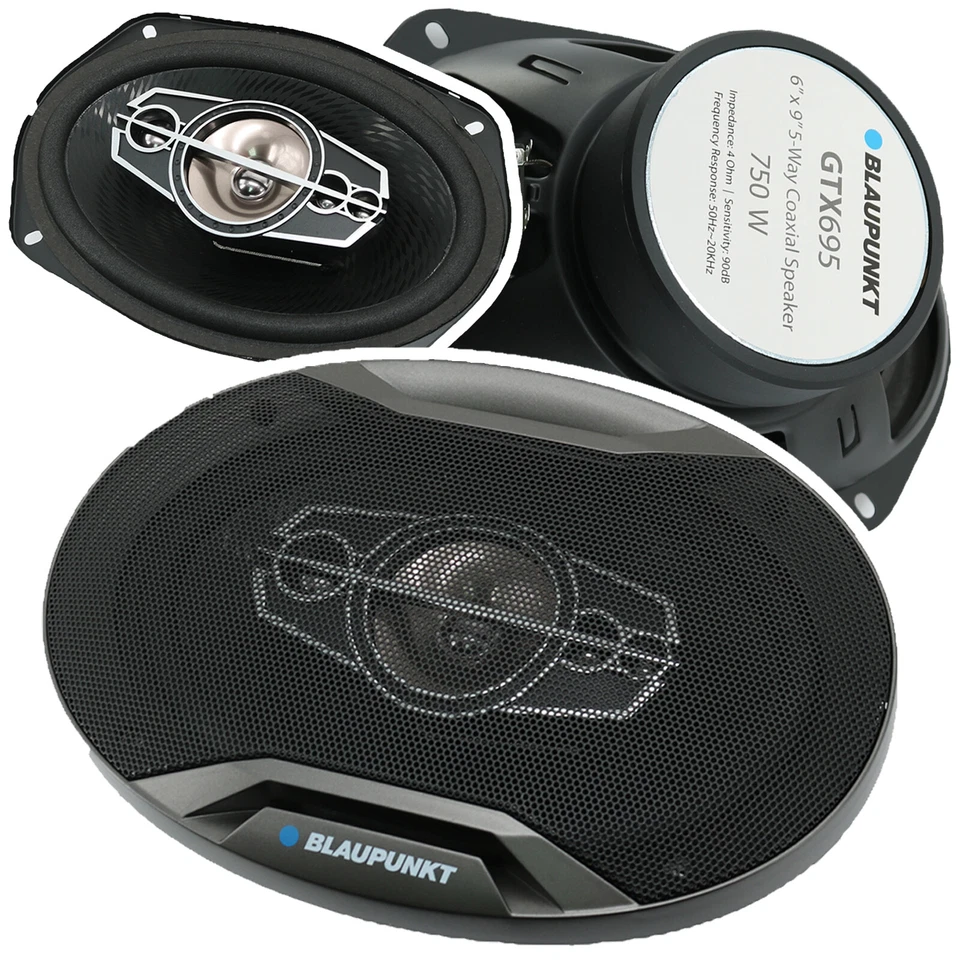 Blaupunkt GTX695 6×9″ 5-way Car Speakers 750w Max/ 200w RMS With Grills