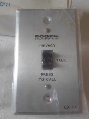 Placa de interruptor de 3 vías privacidad de llamadas modelo Bogen CA-11 - NUEVA EN CAJA - intercomunicador Foto 1 de 4