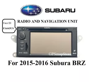 2015-2016 Subaru BRZ AM FM Satellite XM Radio Bluetooth GPS Navigation Head Unit - Foto 1 di 6