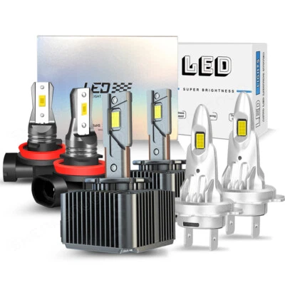 Kit de luces LED altas/bajas + antiniebla 6 k para BMW 750i 750Li 760Li 2006 2007 2008 Foto 1 de 4