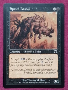 Magic The Gathering ONSLAUGHT SPINED BASHER black card MTG - Picture 1 of 2
