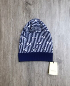 GUCCI blue Knitted hat  Unisex Kids size large BNWT RRP £150
