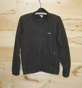 Patagonia #25525F9 Men's Fleece Full Zip Sweatshirt Jacket Polyester Brown Small - Picture 1 of 10