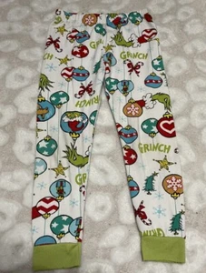 The Grinch Christmas PJ Pajama Bottoms Unisex sz 6 Ornaments Dog - Picture 1 of 5