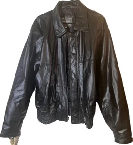 Gianni Velente Men’s Small Black Leather Jacket (Great Condition!) - Picture 1 of 5