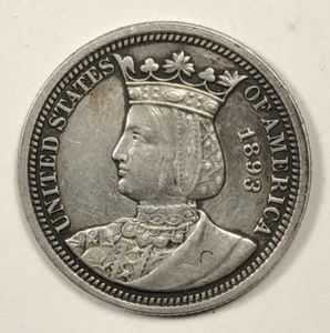 1893 Isabella Commemorative Quarter. .25. Extra Fine. - Picture 1 of 3