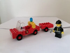 Lego 640-2 Feuerwehr mit Hänger und Feuerwehrmann - Vintage (1978) - ohne OBA - Bild 1 von 1