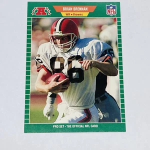 1989 Pro Set Brian Brennan Football Cards #73 Cleveland Browns Tc4 - Picture 1 of 2