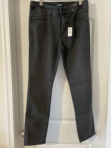 NWT Express Slim Fit W/Stretch Jeans - Gray - Men’s 32x32 - Picture 1 of 4