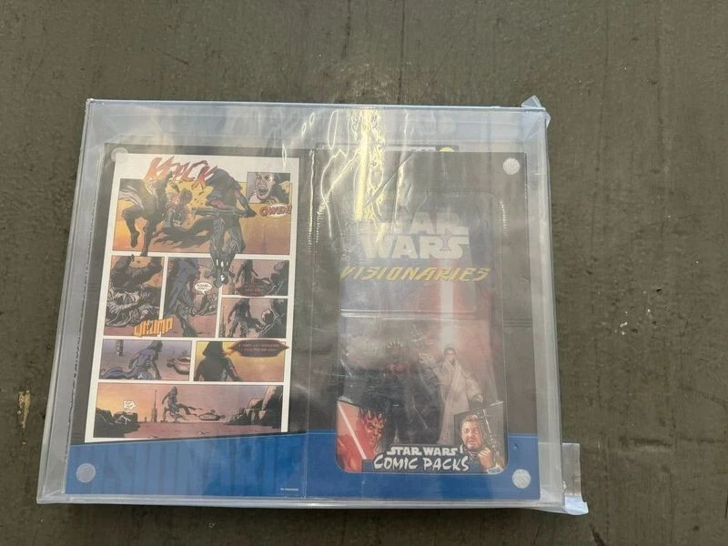 Star War Visionaries Cyborg Darth Maul Owen Lars 2010 SDCC Comic Pack AFA 9.25 Foto 1 de 1