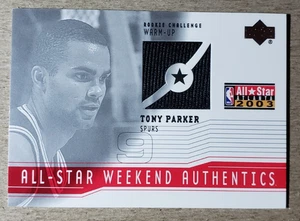 2003-04 Upper Deck Tony Parker Game Used Jersey San Antonio Spurs - Bild 1 von 2
