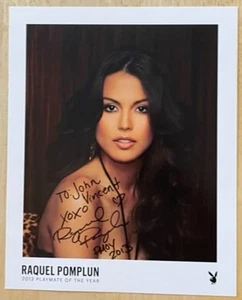 RAQUEL POMPLUN, 100% AUTHENTIC AUTOGRAPHED 8" x 10" PHOTO, ACTRESS & MODEL, HOT - Imagen 1 de 1