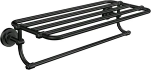 Moen DN0794BL Iso Scaffale Portasciugamani 24" Largo Stile Hotel con Portasciugamani in Nero Opaco - Foto 1 di 1
