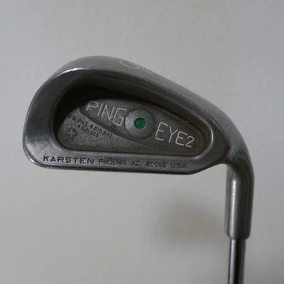 Ping Eye 2 6 Iron (Green Dot) - Stiff Flex Ping Karsten KT-M Shaft 38.25" Length - Image 1 of 4