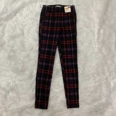 SO black plaid leggings XS - Image 1 of 3