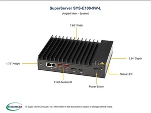 SUPERMICRO Mini PC Server System Intel Core i3 8th Gen 32GB DDR4 2666 - Picture 1 of 1